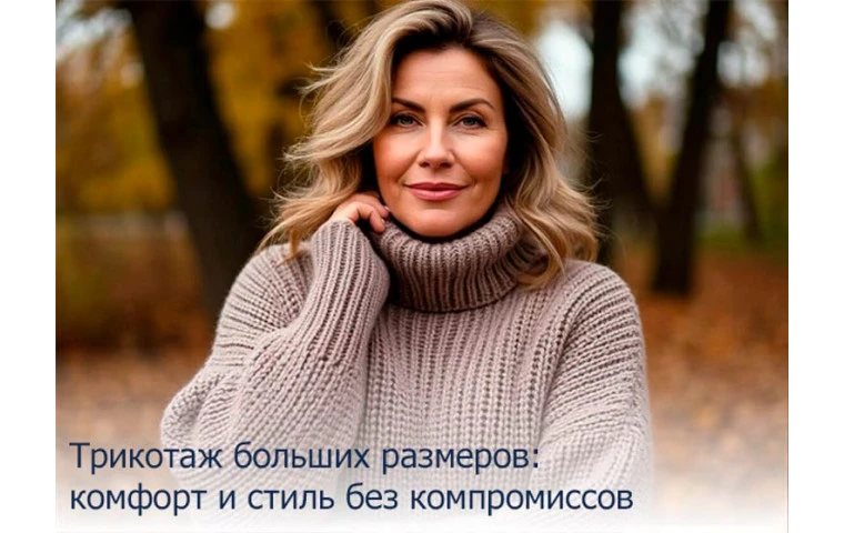 Трикотаж больших размеров: комфорт и стиль без компромиссов