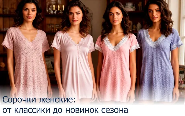Сорочки женские: от классики до новинок сезона